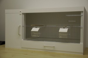 Einfachbox mit Nistkastentür links (Small)  